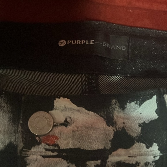 Purple jeans black and white - Picture 3 of 4